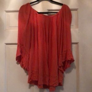 Westport orange, flowy blouse! Size 2X